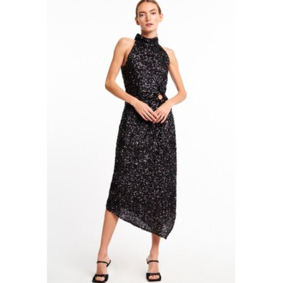 Nordstrom Dresses & Skirts - New Nordstrom CIEBON Signy Sequin Asymmetric Gown Dress P5689